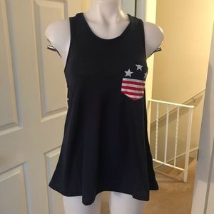 💖American flag themed tank top